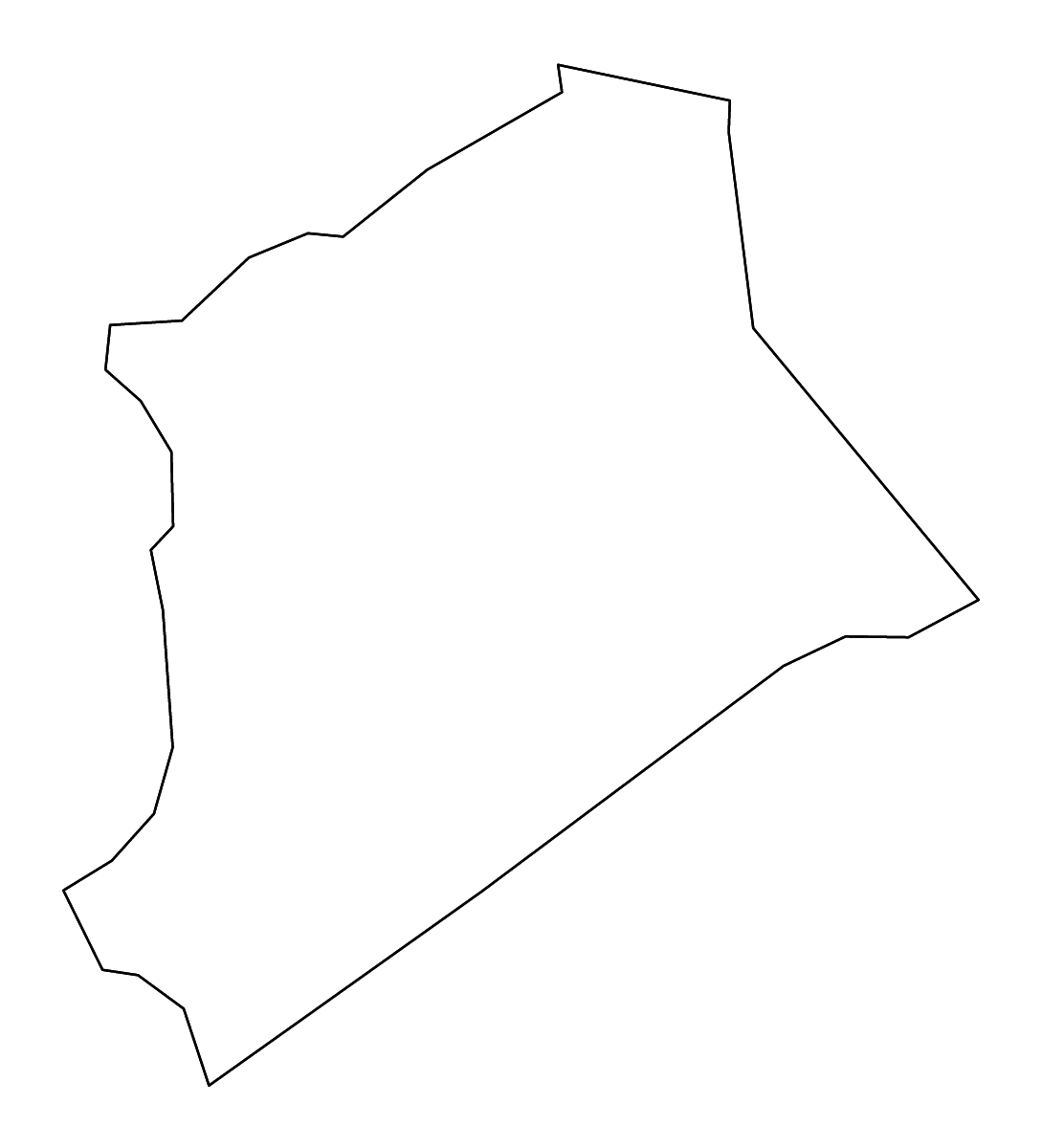Mapa de contorno de Gilmer, West Virginia con ríos.