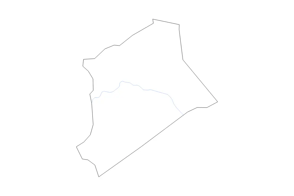 Carte de Gilmer, West Virginia de type contour et rivières pour Amérique du Nord, montrant contour et rivières avec des limites nettes.