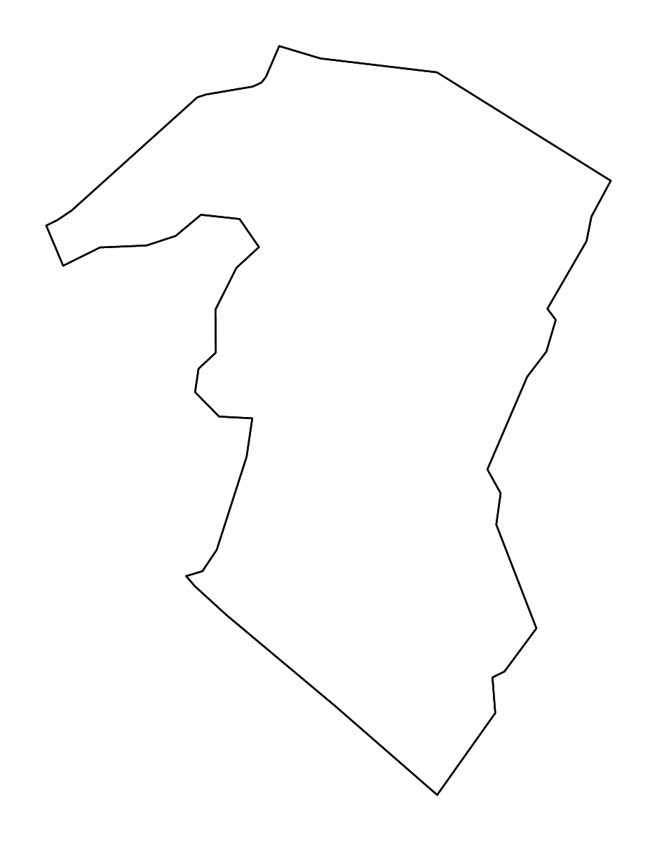 Mapa de contorno de Grant, West Virginia con ríos.
