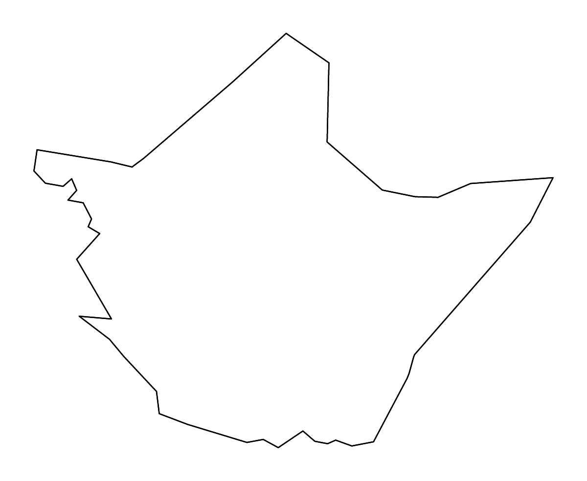 Carte de contour de Greenbrier, West Virginia avec rivières.