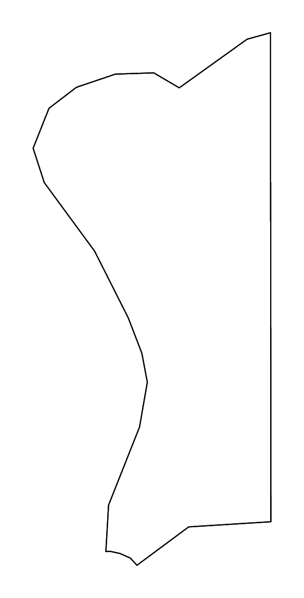 Mapa de contorno de Hancock, West Virginia con ríos.