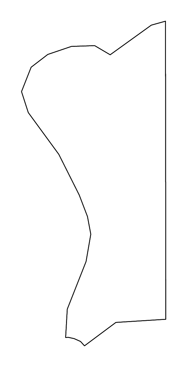 Mapa de contorno de Hancock, West Virginia con ríos.