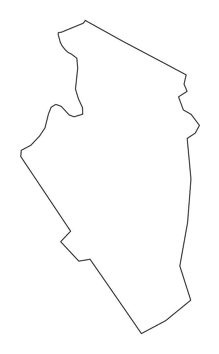 Mapa de contorno de Jackson, West Virginia con ríos.