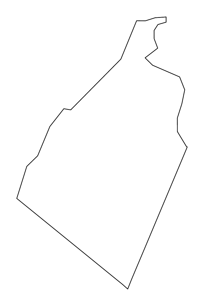 Mapa de contorno de Jefferson, West Virginia con ríos.