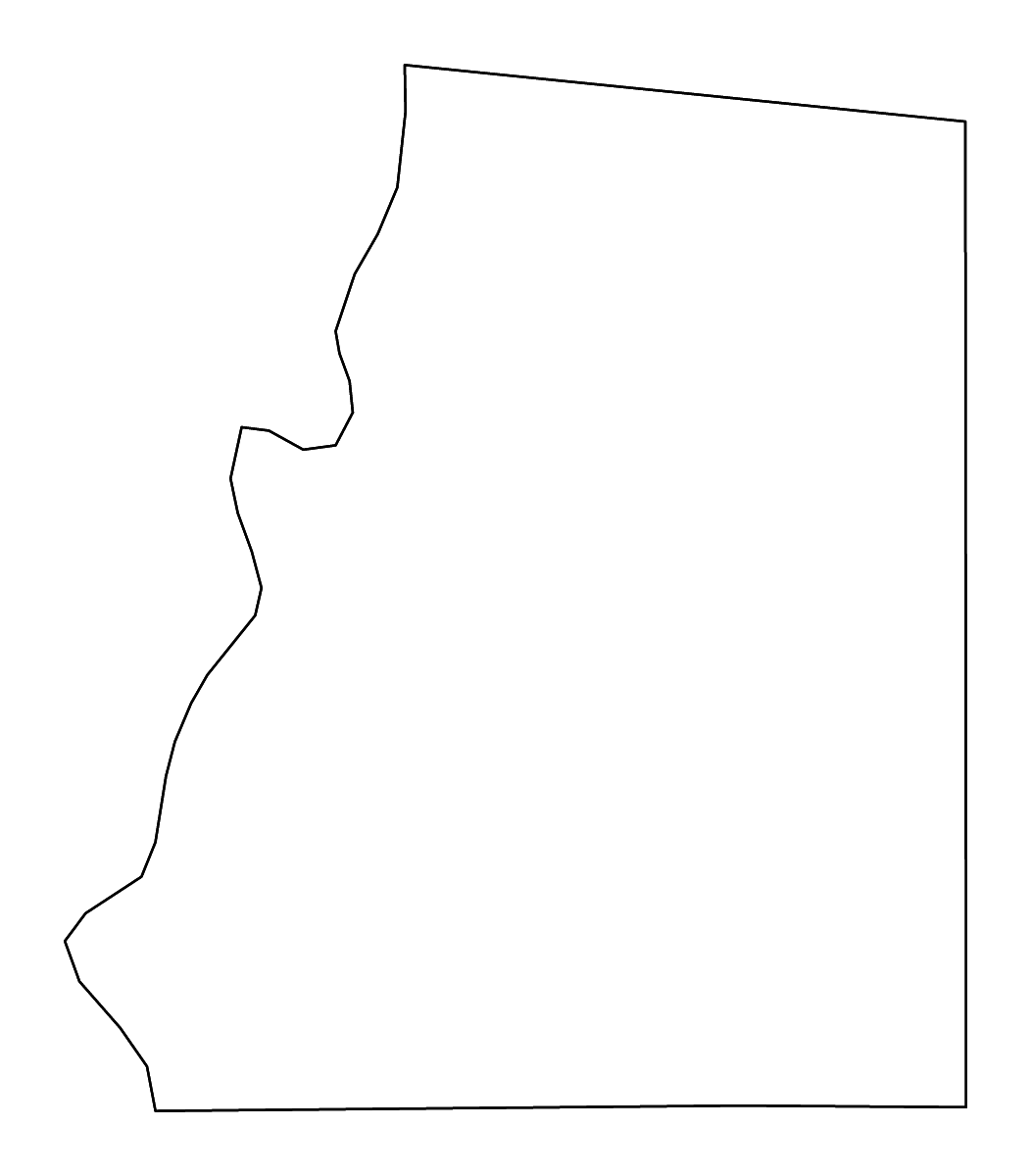 Carte de contour de Marshall, West Virginia avec rivières.