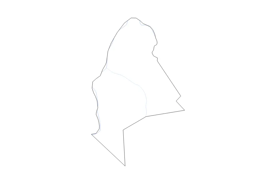 Mapa de Mason, West Virginia de tipo contorno y ríos para América del Norte, con contorno y ríos con límites limpios.