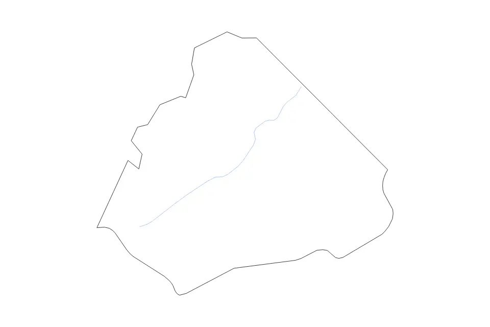 Carte de Mercer, West Virginia de type contour et rivières pour Amérique du Nord, montrant contour et rivières avec des limites nettes.