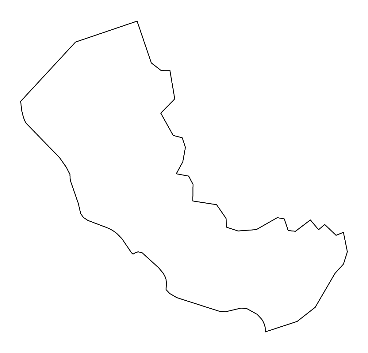 Mapa de contorno de Mingo, West Virginia con ríos.