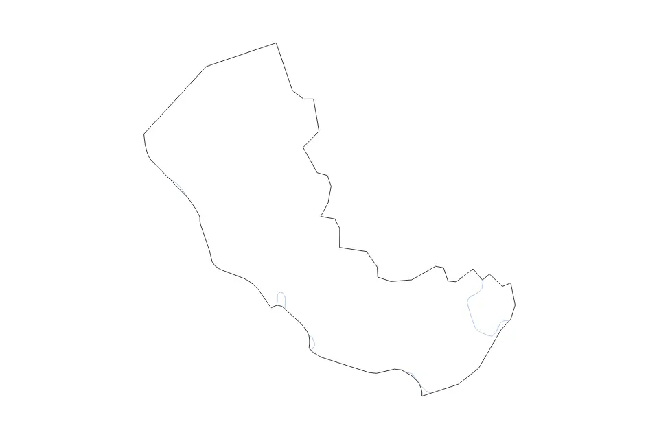 Mapa de Mingo, West Virginia de tipo contorno y ríos para América del Norte, con contorno y ríos con límites limpios.