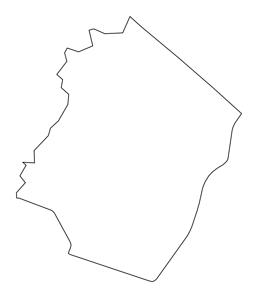 Mapa de contorno de Pendleton, West Virginia con ríos.