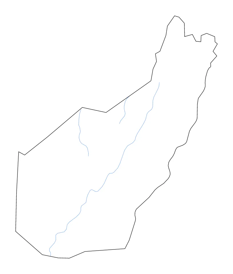 Pocahontas outline map preview