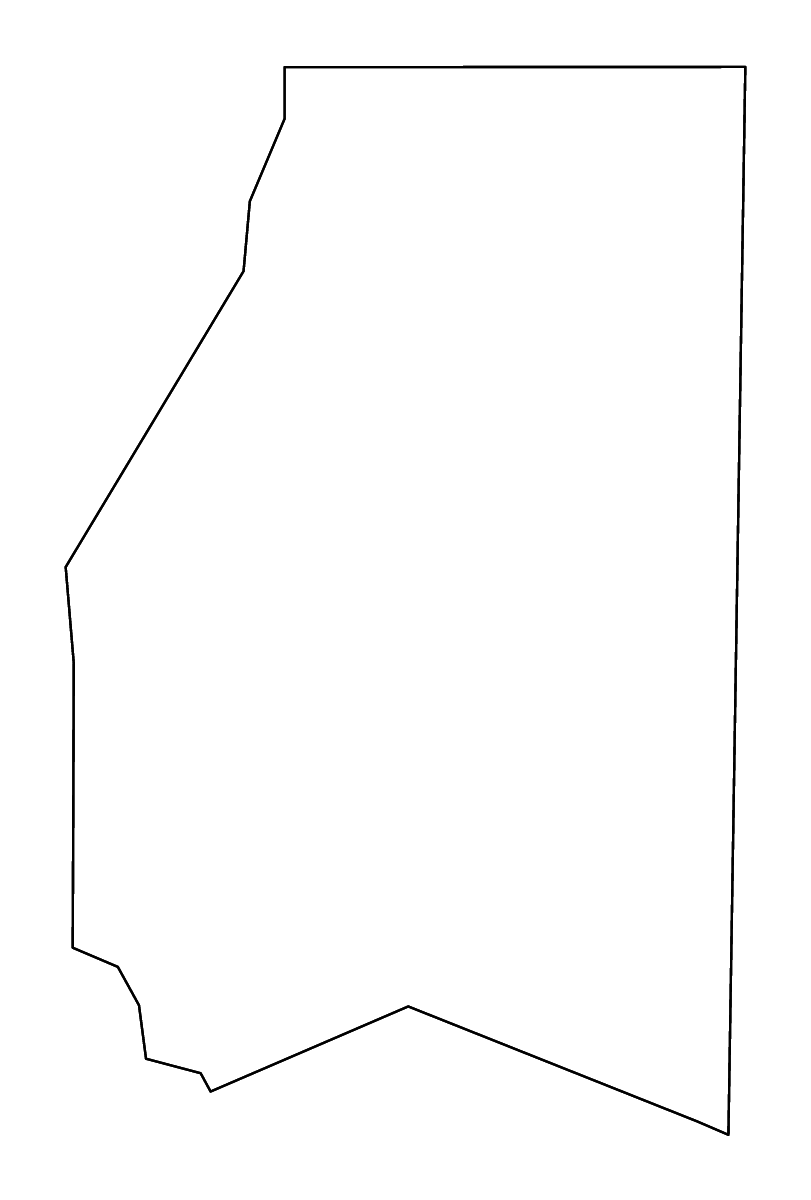 Mapa de contorno de Preston, West Virginia con ríos.