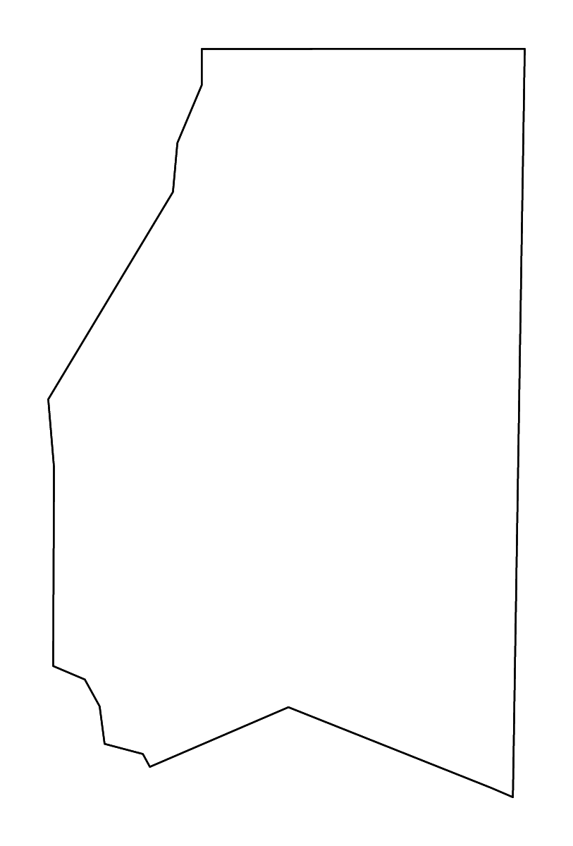Mapa de contorno de Preston, West Virginia con ríos.