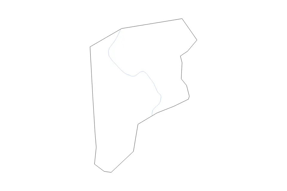 Mapa de Putnam, West Virginia de tipo contorno y ríos para América del Norte, con contorno y ríos con límites limpios.