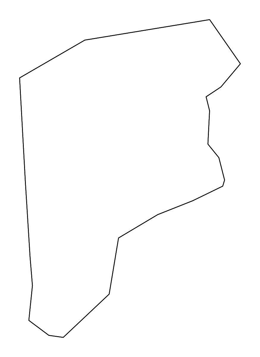 Mapa de contorno de Putnam, West Virginia con ríos.
