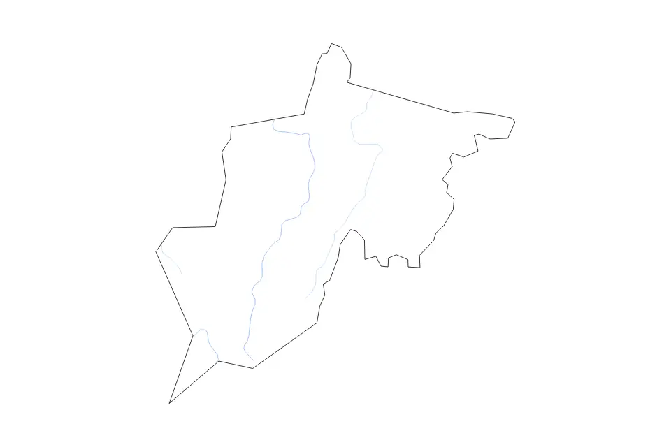 Mapa de Randolph, West Virginia de tipo contorno y ríos para América del Norte, con contorno y ríos con límites limpios.