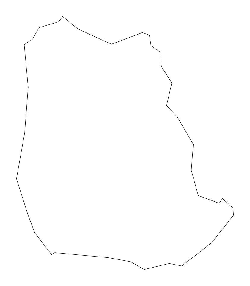Roane outline map preview