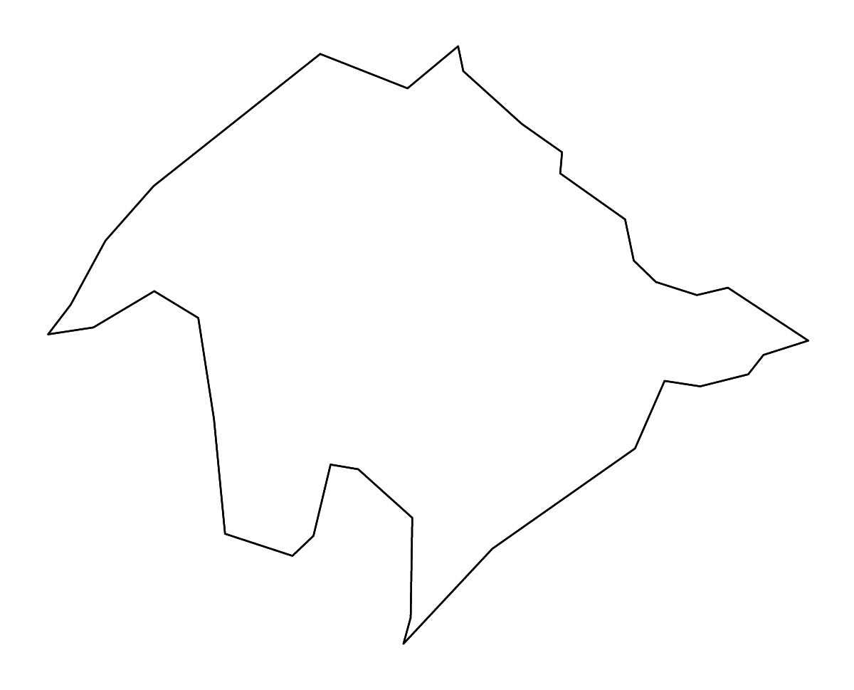 Mapa de contorno de Tyler, West Virginia con ríos.