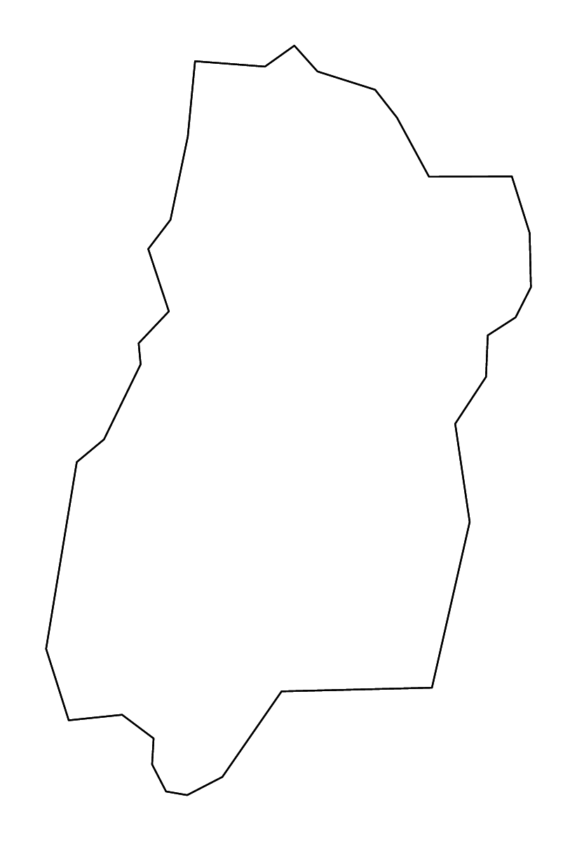 Mapa de contorno de Upshur, West Virginia con ríos.