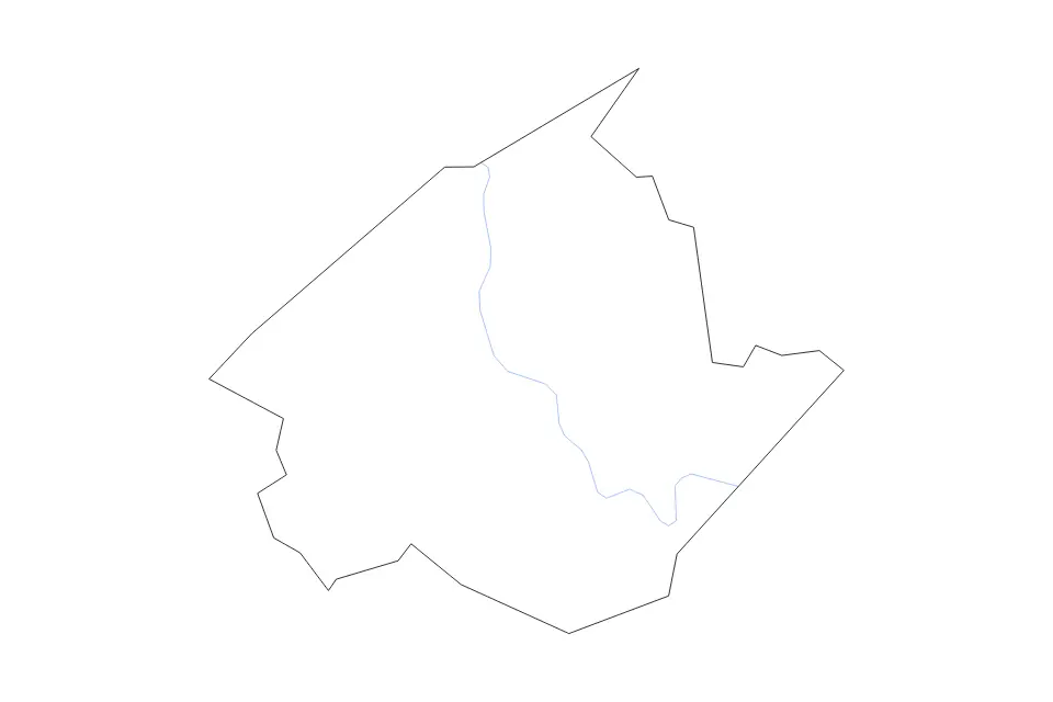 Carte de Wirt, West Virginia de type contour et rivières pour Amérique du Nord, montrant contour et rivières avec des limites nettes.