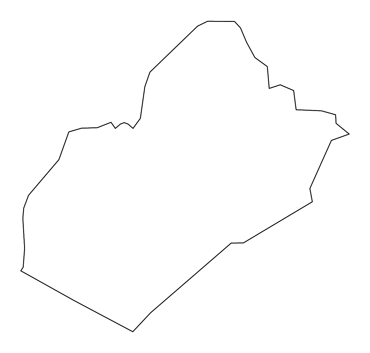 Mapa de contorno de Wood, West Virginia con ríos.