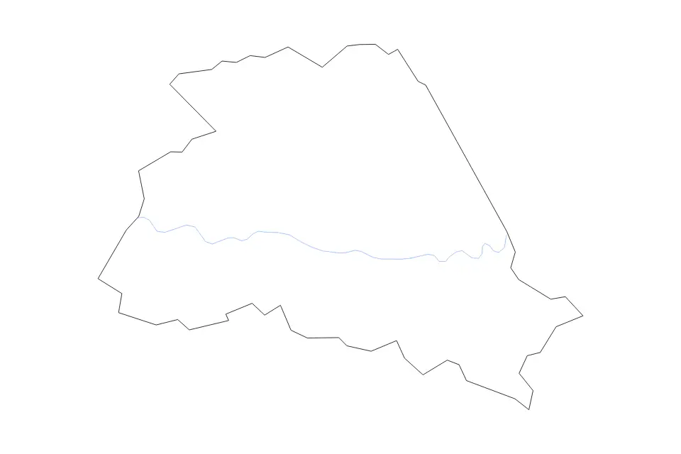 Mapa de Wyoming, West Virginia de tipo contorno y ríos para América del Norte, con contorno y ríos con límites limpios.