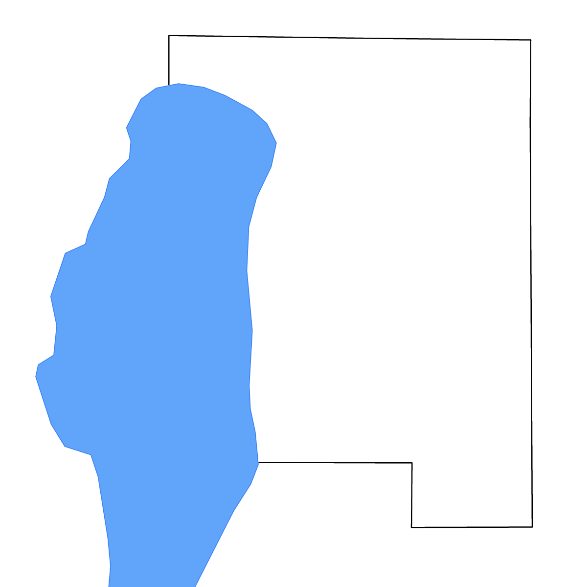 Carte de contour de Calumet, Wisconsin avec lacs.