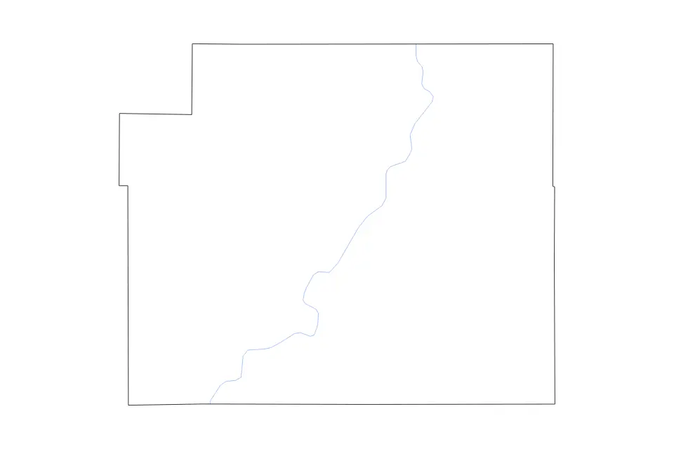 Carte de Chippewa, Wisconsin de type contour et rivières pour Amérique du Nord, montrant contour et rivières avec des limites nettes.