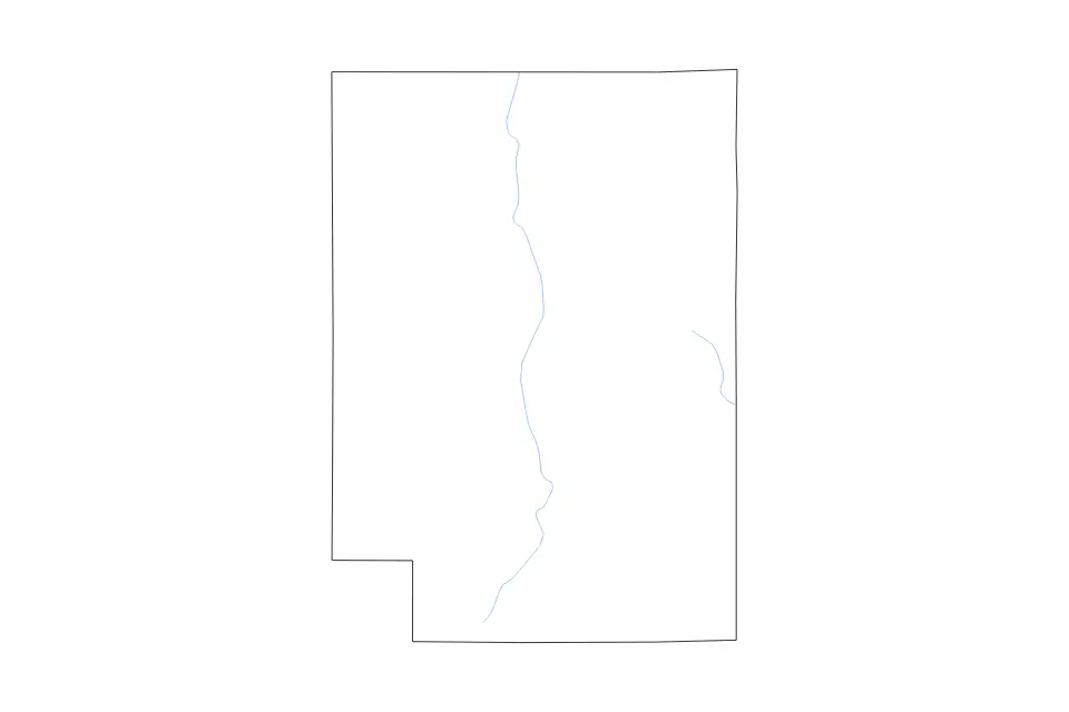 Carte de Clark, Wisconsin de type contour et rivières pour Amérique du Nord, montrant contour et rivières avec des limites nettes.