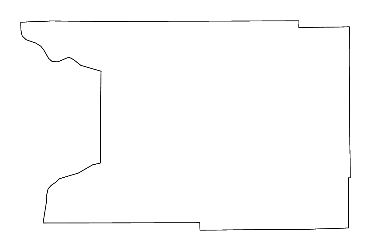 Mapa de contorno de Columbia, Wisconsin con ríos.