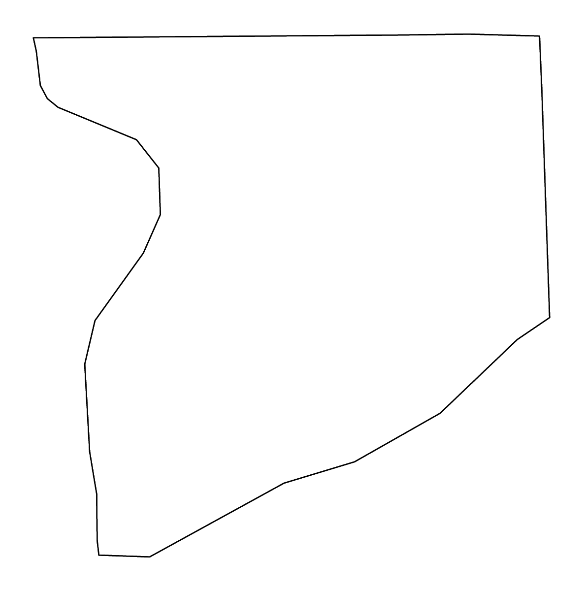 Carte de contour de Crawford, Wisconsin avec rivières.