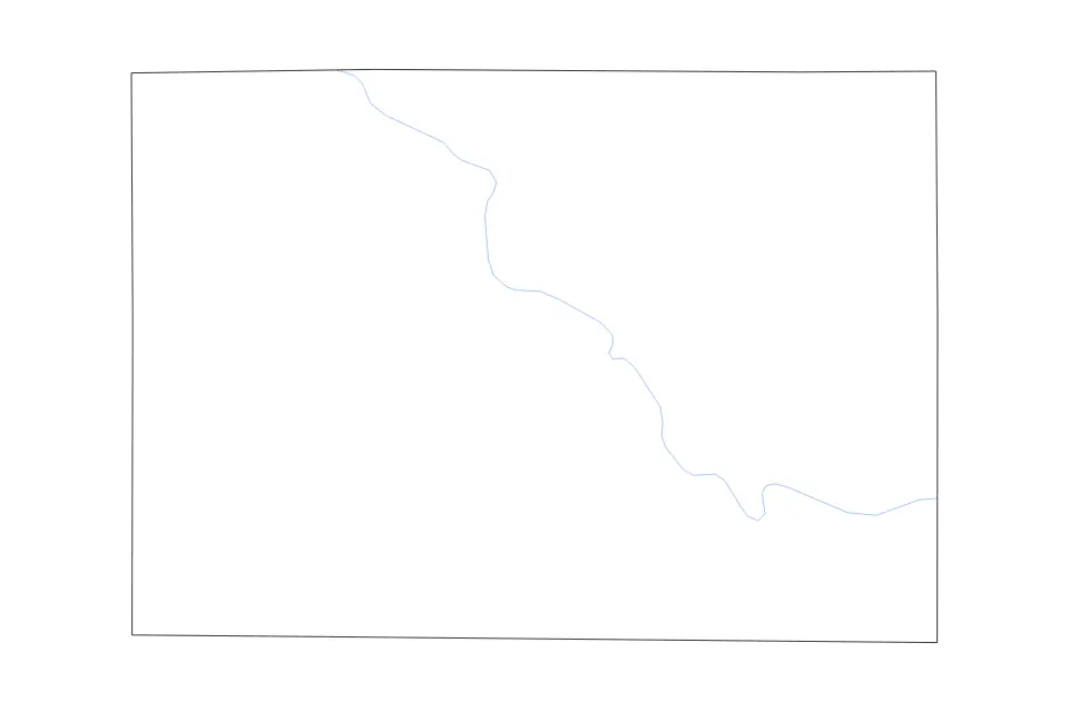Mapa de Lafayette, Wisconsin de tipo contorno y ríos para América del Norte, con contorno y ríos con límites limpios.