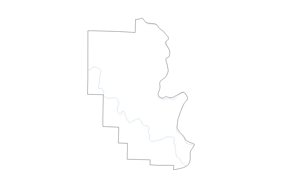 Mapa de Marinette, Wisconsin de tipo contorno y ríos para América del Norte, con contorno y ríos con límites limpios.