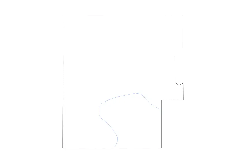 Mapa de Marquette, Wisconsin de tipo contorno y ríos para América del Norte, con contorno y ríos con límites limpios.