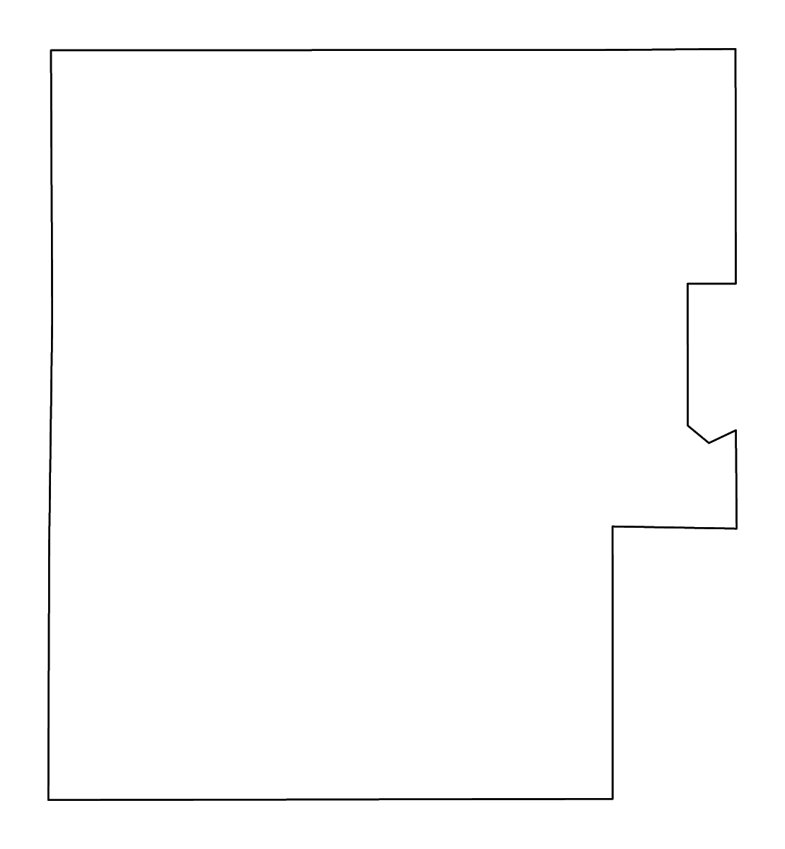 Carte de contour de Marquette, Wisconsin avec rivières.