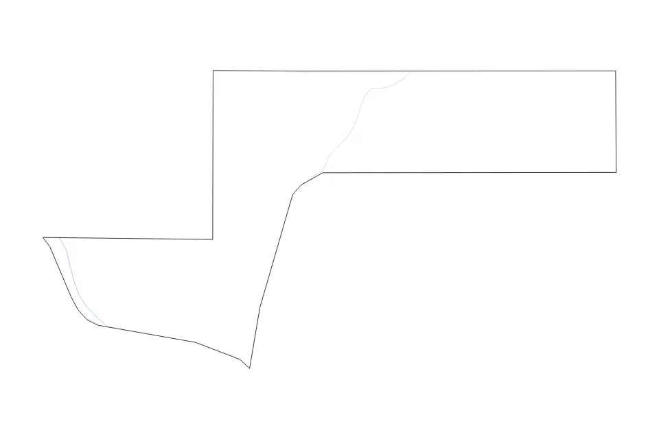 Mapa de Pepin, Wisconsin de tipo contorno y ríos para América del Norte, con contorno y ríos con límites limpios.