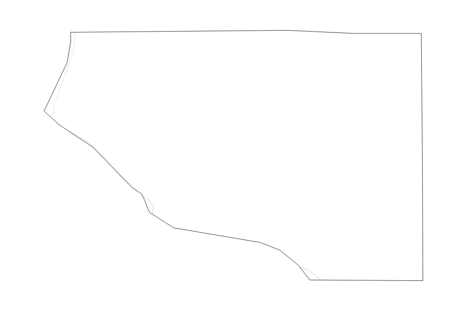 Carte de Pierce, Wisconsin de type contour et rivières pour Amérique du Nord, montrant contour et rivières avec des limites nettes.