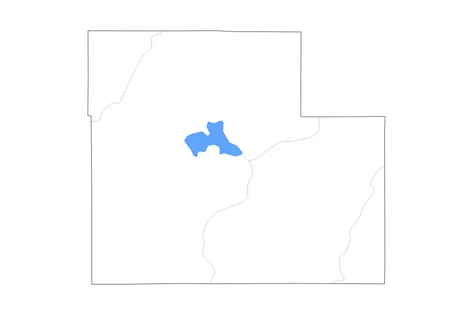 Mapa de Sawyer, Wisconsin de tipo contorno, lagos y ríos para América del Norte, con contorno, lagos y ríos con elementos de agua como Lake Chippewa.