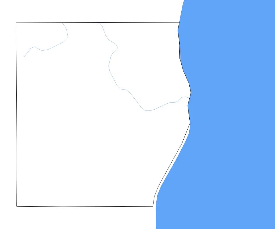 Sheboygan outline map preview