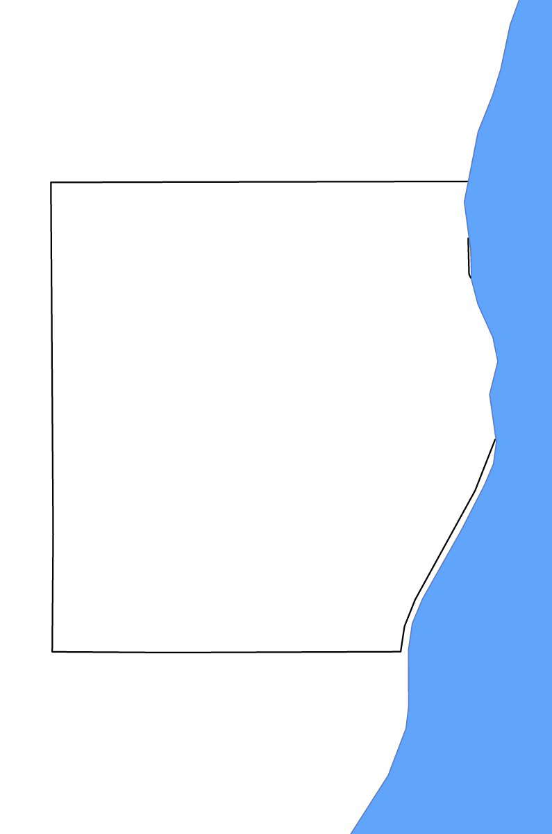 Mapa de contorno de Sheboygan, Wisconsin con lagos y ríos.