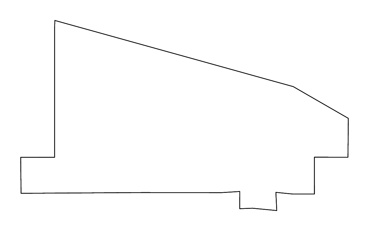 Mapa de contorno de Vilas, Wisconsin con ríos.