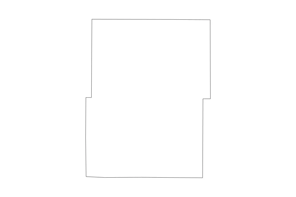 Outline map of Washington County, Wisconsin with subdivision borders.