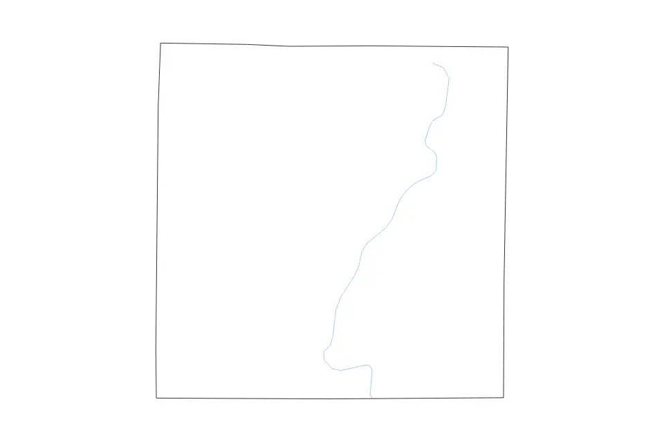 Mapa de Waukesha, Wisconsin de tipo contorno y ríos para América del Norte, con contorno y ríos con límites limpios.