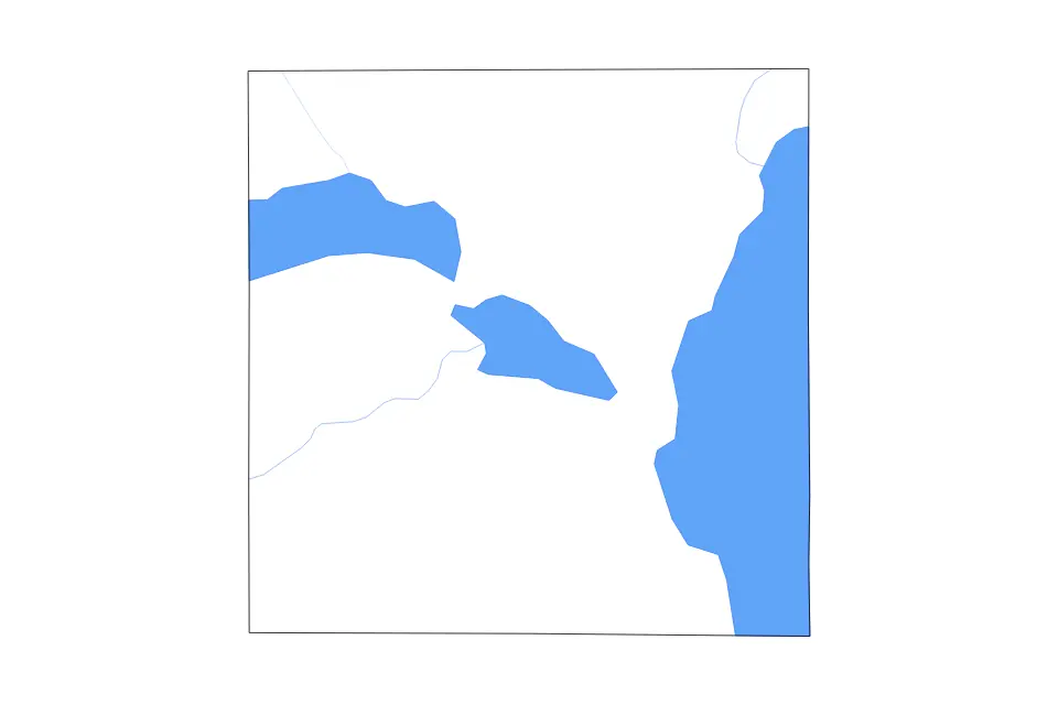 Outline map of Winnebago County, Wisconsin with subdivision borders and major lakes and rivers.