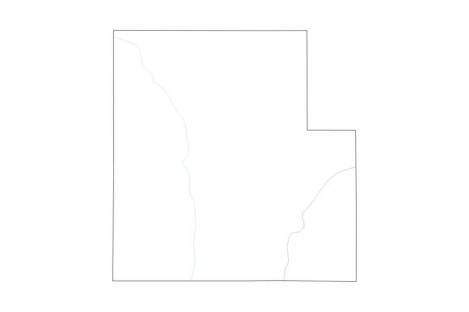 Carte de Wood, Wisconsin de type contour et rivières pour Amérique du Nord, montrant contour et rivières avec des limites nettes.