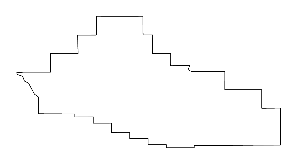 Mapa de contorno de Hot Springs, Wyoming con ríos.