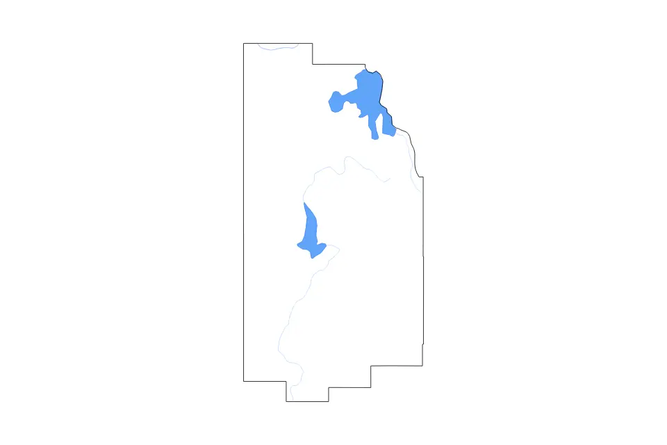 Carte de Teton, Wyoming de type contour, lacs et rivières pour Amérique du Nord, montrant contour, lacs et rivières avec des éléments hydrographiques comme Jackson Lake et Yellowstone Lake.