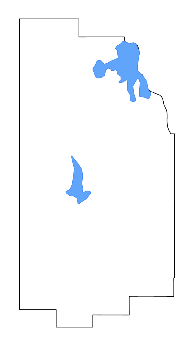 Mapa de contorno de Teton, Wyoming con lagos y ríos.