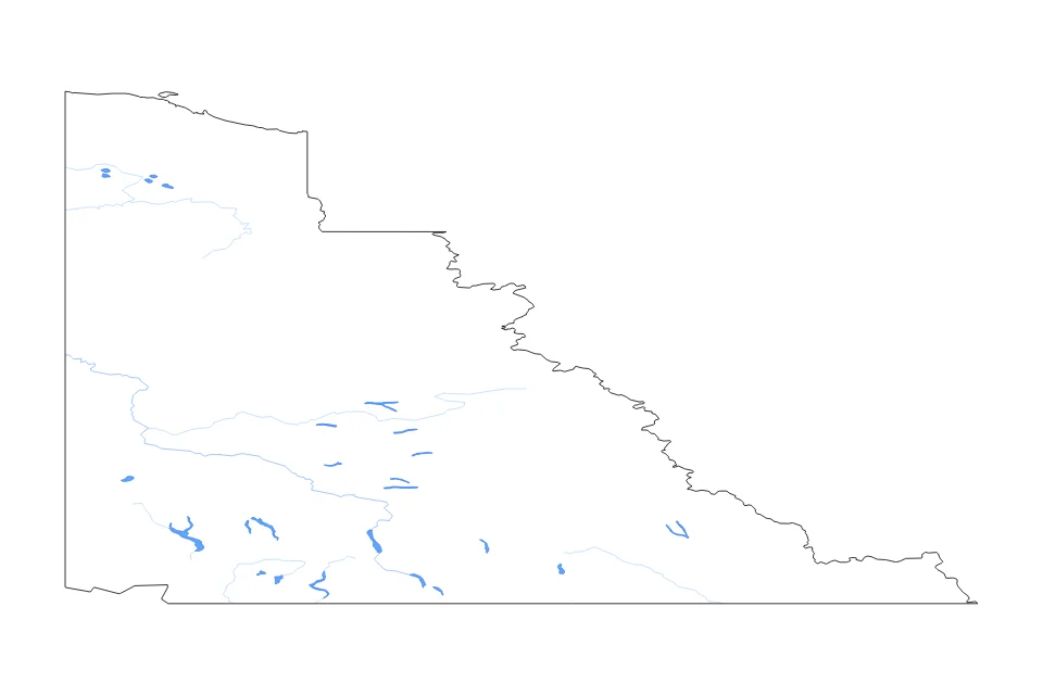 Aperçu de la carte de contour de Yukon