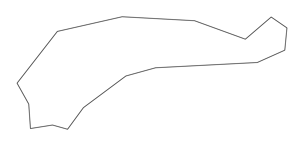 Outline map of Eastern District, American Samoa.